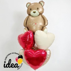 Зв'язка куль Love ведмедик 2