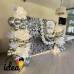 Стена с пайетками СЕРЕБРО